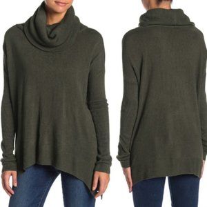 Forest Green Oversized Cowl Neck Sweater (Sm)